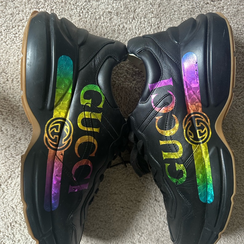 Gucci Rhython Gum Size 11 Rainbow - Picture 4 of 16